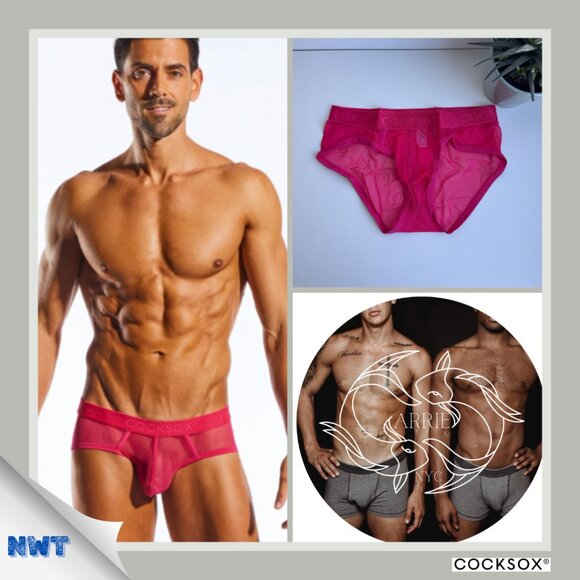 Cocksox - Mesh Sports Brief in Fresia Pink (M) - Picture 1 of 8